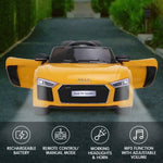 R8 Spyder Audi Licensed Kids Electric Ride On Car Yellow CAR-SPD-YE