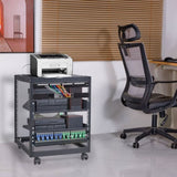 12U Open Frame Server 15''-40'' Adjustable Depth, Free Standing or Wall Mount Network Server V952-KFSJJH12U2340SDYTV0