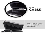 Under Tray Tool Box Underbody Pair Set 750mm Black Steel V379-UTRYBLKL7SET06