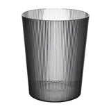 12L Large Capacity Trash Can for Home Office Kitchen Translucent Plastic Wastebask with Stylish V1370-AZ4-09480
