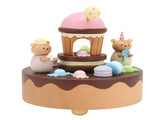 Music Box Bear and Dessert House Shape Valentine's Day Gifts Home Decoration Wooden Crafts V1294-YM0901-3115210087711