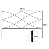 Lambu Garden Fence Panel 5 Pc Q195 Steel Rust Proof Border for Flower Beds Black UM1295-AU