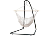 Gardeon Hammock Hanging Chair with Heavy Duty Steel Stand HM-CHAIR-MES-CREAM-A