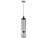 Stainless Steel Electric Milk Frother, Handheld Egg Beater, USB Charging, Mini Mixer V1263-JX-2937