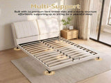 Artiss King Size Bed Frame with Adjustable Headboard, PU Leather BFRAME-H-FLEX-K-BG-ABC