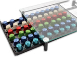 CARLA HOME 60 Coffee Pod Holder Drawer with Tempered Glass Capsule Organizer for Nespresso Pods and LSB-36251