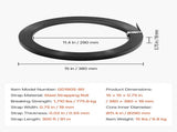 Steel Strapping Coil, 19 mm x 0.55 mm x 91 m, Metal Strapping Banding Roll Withstands Harsh V952-BZKZDGD34INCA7655001V0