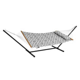 Two Person Hammock with Included Heavy Duty 480lb Capacity, Double Hammock with 12 FT Steel V952-HFDCHBSXHWTXK34ZTV0