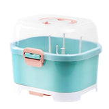 Baby Bottle Holder, Portable Large Capacity Toddler Bottles Storage Box with Lid Cover Anti-Dust V1370-AZ4-07159