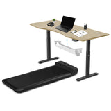 WalkingPad C2 Treadmill + ErgoDesk Automatic Standing Desk 1800mm in Oak/Black + Cable Management V420-KWTM-C2BK-D