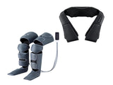 Livemor Electric Leg Foot Massager Air Wrap With Shiatsu Neck Massager Heating MAS-FOOT-NECK-8H-BK