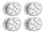 4Pcs IP68 LED Pool Light 16 Colors RGB Underwater Lamp 21Key RF Remote Control with Suction Cups V1294-YM0901-3119210066711