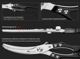 Heavy Duty Kitchen Shears, Poultry Scissors for Cutting Chicken Bones, German Stainless Steel, V1107-CS-CFBXGJDH