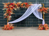 White Square Wedding Arch Adjustable 1M-2M Flower Rack Backdrop Stand Balloon Arch Stand for Wedding V985-WEDDINGARCHWHITE