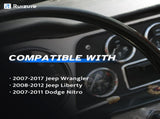 Rear ABS Wheel Speed Sensor Left Right fit for 07-17 Jeep Wrangler, 08-12 Jeep Liberty, 07-11 Dodge V1188-WTJ-LZZ-01276