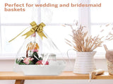 Empty Gift Basket with Handles Sturdy Tray Wine Gift Basket Party Favors Basket for Graduation V1294-YM0521-230707HL02-4