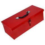 Red Metal Tool Box Portable Toolbox Chest with Durable Thickened Iron for Home Use V1369-AZ3-W-12116
