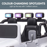 Kahuna Licensed Toyota FJ-40 2-Seat Kids Ride On Electric Toy Car 80W - White CAR-TYT-FJ40-WH