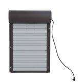 Automatic Chicken Coop Door Metal with Timer Battery Powered for Farm Poultry Habitat Supplies Brown V1294-YM0703-3111230061011