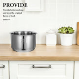 Universal Stainless Steel Inner Pot Replacement for Electric Rice Cookers Compatible with Multiple V1370-AZ4-08844