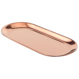 5pcs Stainless Steel Oval Shaped Towel Tray Cosmetics Jewelry Storage Tray Dish Plate OrganizerRose V1294-YM0901-3118200135313