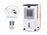 Devanti 8L 3-in-1 Evaporative Air Cooler 4 Ice Packs Remote Control 3 Speed EAC-C-RC-108YF-WH