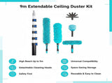 9m Extendable Ceiling Duster Kit Heavy Duty Telescopic Pole Cleaner V63-954071