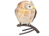Owl Sculpture Iron Lifelike Decorative Desk Owl Statue Crafts Ornament for Garden Home Office V1294-YM0523-3115220009911