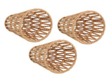 3PCS Faux Rattan Lamp Shades Bohemian Style Paper Braided E14 Bulb Clip On Decorative Lampshade for V1294-YM0901-3119240098711