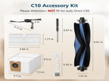 C10 Accessories for eufy C10 Robot Vacuum, 22 Pack Replacement Parts Include 2* Main Rolling Brush, V1258-DP02-WO-672