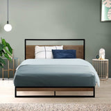 Artiss Bed Frame Metal Frame DANE - King Single MBED-C-DANE-KS-BK