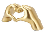 Heart Hands Sculpture Resin Aesthetic Gesture Decoration Modern Heart Sign Statue Art Figurine for V1294-YM0901-3115250004911