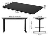 Levede Motorised Standing Desk Adjustable 120cm Black 800x 1.5MM DH4948-120D-BKBK