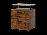 Levede Mobile File Cabinet 3 Drawers Home Office Desk HO0606-BR