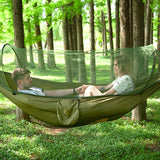 Black Automatic Pop-Up Mosquito Net Hammock - 200kg Load Capacity, Lightweight Outdoor Camping Gear V888-ELOSUNG13734