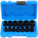 13 pcs Twist Socket Set, 9.5Mm DAmaged Bolt Extractor, Handle Nut Extractor Socket Sets For Locking V1188-MS-227-1211