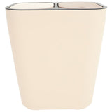 Large Capacity Classified Trash Can PP Khaki for Home V1366-AZ2-W-23743