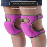 Green Garden Knee Pads and Gardening Gloves Set - Adjustable Neoprene Knee Protectors with Daisy V888-ELOSUNG56412