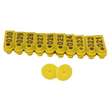 1-100 Cattle Number Ear Tag 5x2cm Set - Yellow Small Pig Sheep Livestock Label V238-SUPDZ-28747530109008