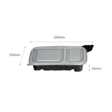 60 Pack Dalat Heating Lunch Box Container 26cm B V274-HA-SR-2X3