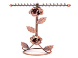 Jewelry Stand Elegant 3D Rose Style Stable Electroplated Metal Jewelry Holder for Necklaces V1294-YM0901-3117260014011
