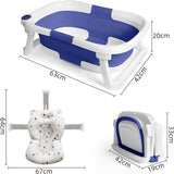 Baby Bath Tub Foldable Newborn, Plastic Seat Cushion V178-28301