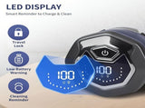 Magnetic six-blade, Whole-body wash, Digital display, Head-shaving, Electric V1106-111-05747-BLU-INCLUDINGSPAREBLADES