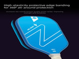 Orange and Pink Gradient Pickleball Paddle Set - Fiberglass with PP Honeycomb Core, 2 V888-ELOSUNG47269