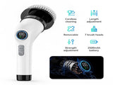 Electric Spin Scrubber with 7 Brush Heads - Cordless & Detachable Cleaning Tool V888-ELOSUNG16097