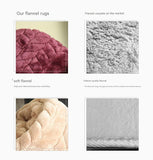 Grey 150*200cm Flannel Fleece Blanket - Quilted Diamond Pattern, Soft & Warm Polyester Throw for V888-ELOSUNG50665