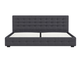Milano Decor Eden Gas Lift Bed - Dark Grey - King Single ABM-10001885