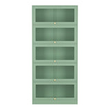 ArtissIn Buffet Sideboard Cupboard Cabinet Storage Mesh Doors Metal Green ELIA AI-SIDE-M-5D-02-GN-AB