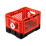 25L Smart Foldable Stackable Crate Tool Collapsible Storage Box - Red V274-FT-IG-25LCR-OBK