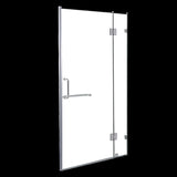 100 x 200cm Wall to Wall Frameless Shower Screen 10mm Glass By Della Francesca V63-830781